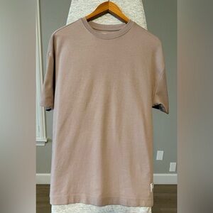 Public Supply Beige Minimalist Tee Size Small Neutral Streetwear Basic EUC